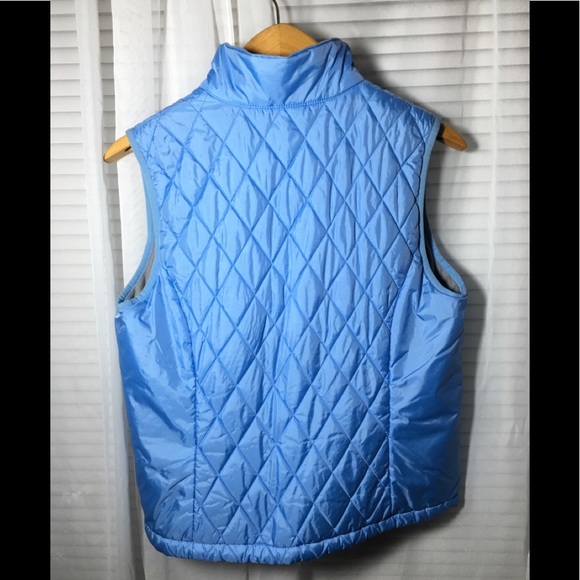 Women’s L.L Bean Light Blue Quilted Vest Size S - Picture 3 of 6